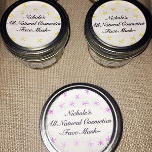 All natural chocomint clay face mask & scrub